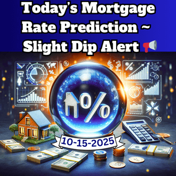 Today’s Mortgage Rate Prediction: Your Why Behind the Dip  📢