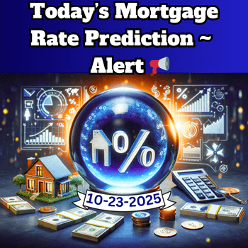 Today’s Mortgage Rate Predictcion Alert with Video 📢