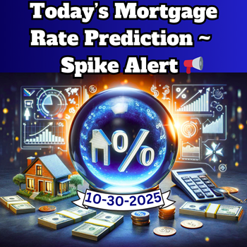 Today’s Mortgage Rates Prediction Spike Alert 📢 with Video