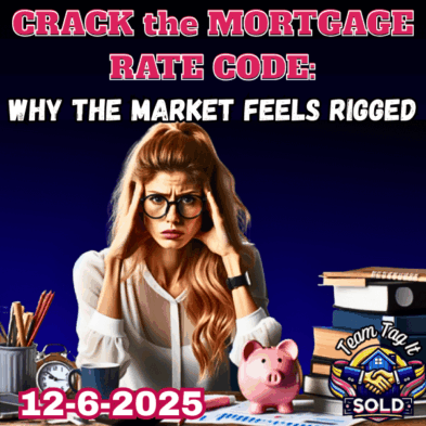 12-5-2025 Review of Mortgage Rates, 10-year Treasury Yield, MBS Gap, 30 day mortgage rate trends, 3 month of MBS gap Prices, Trading Economics ecoomic reports and a peek where and why mortgage rates will be heading next.