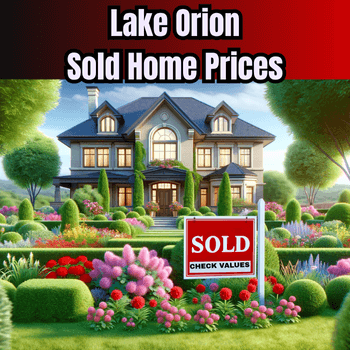 Live MLS data showing Lake Orion sold home prices – Metro Detroit Home Experts