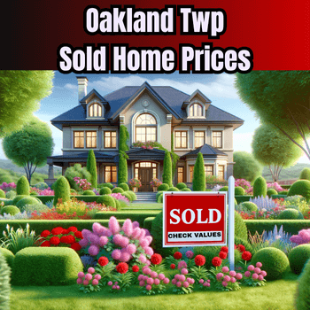 Live MLS data showing Oakland Twp sold home prices – Metro Detroit Home Experts