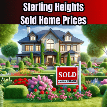 Live MLS data showing Sterling Heights sold home prices – Metro Detroit Home Experts