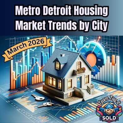 March 2026 Metro Detroit MI housing market trends by City. Live feed from the Flex MLS and Infosparks by Metro Detroit Home Experts